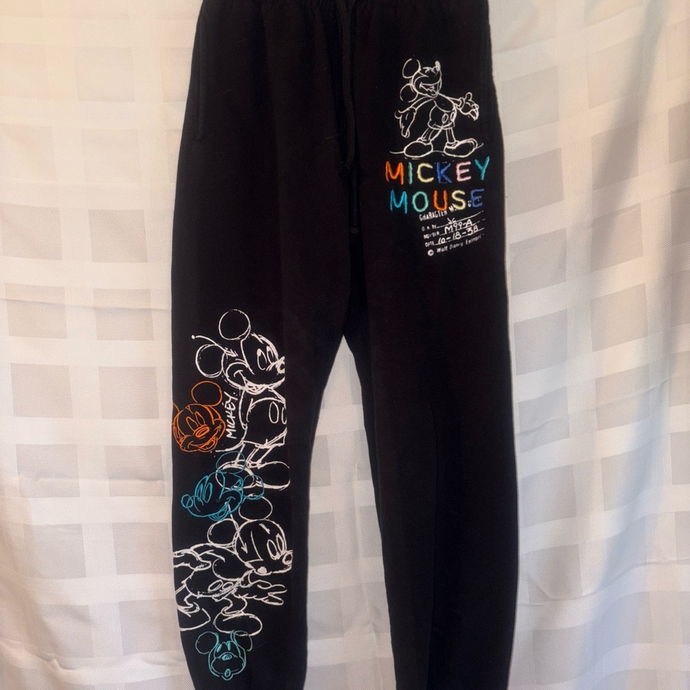 Disney Mickey Mouse Black x small women’s Joggers
